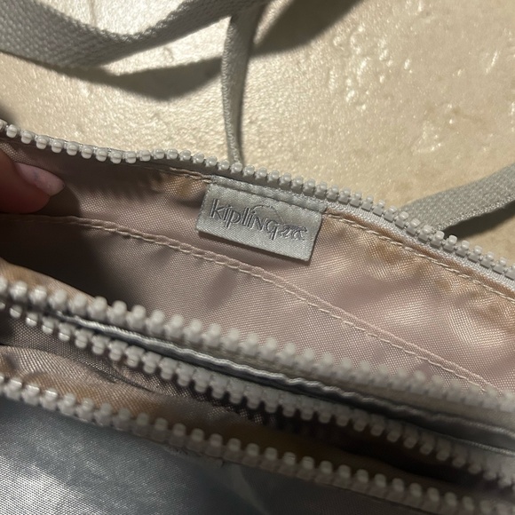 Kipling Silver Mini Crossbody Bag | Adjustable Strap - Picture 2 of 2